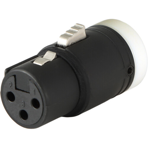 Cable Techniques Low-Profile Right-Angle XLR 3-Pin Female Connector (Standard Outlet B-Shell White Cap)