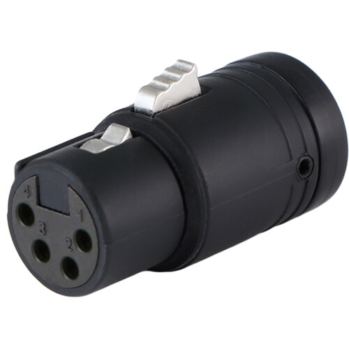 Cable Techniques Low-Profile Right Angle XLR 4-Pin Female (Standard B-Shell)