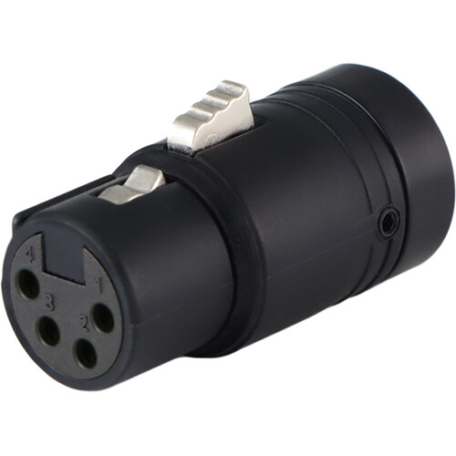 Cable Techniques Low-Profile Right Angle XLR 4-Pin Female (Large B-Shell)