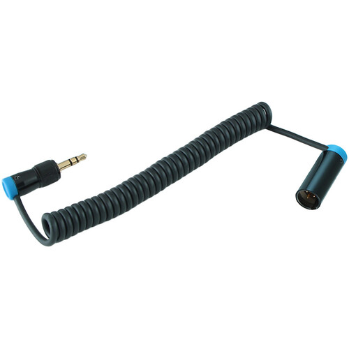 Cable Techniques Right-Angle Locking 3.5mm TRS to Low-Profile TA3M Coiled Cable for Sennheiser (8 to 15