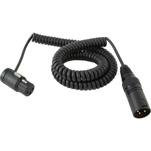 Cable Techniques Coiled Boompole-to-Mixer Cable with Low-Profile XLR-3F Connector (18