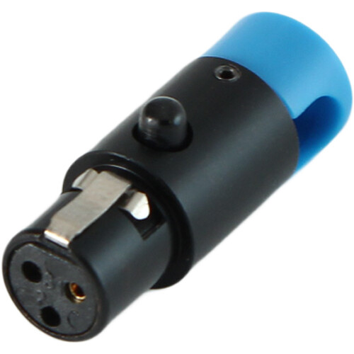 Cable Techniques LPS Low-Profile Right Angle TA3F Connector (Blue Large)