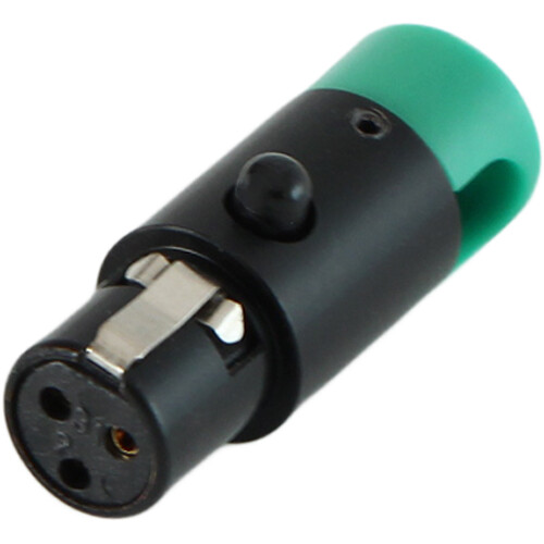 Cable Techniques LPS Low-Profile Right Angle TA3F Connector (Green Large)