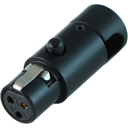 Cable Techniques LPS Low-Profile Right Angle TA3F Connector (Black Large)