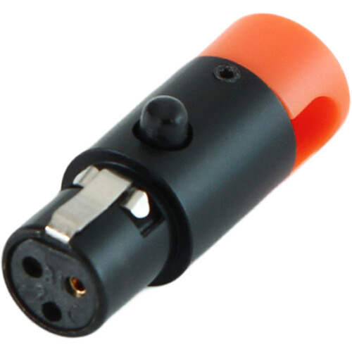 Cable Techniques LPS Low-Profile Right Angle TA3F Connector (Orange Large)