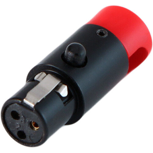 Cable Techniques LPS Low-Profile Right Angle TA3F Connector (Red Large)