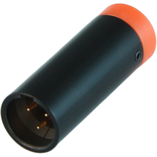 Cable Techniques Low-Profile Right-Angle Mini-XLR 3-Pin Male Connector with Adjustable Exit (Standard Outlet Orange Cap)