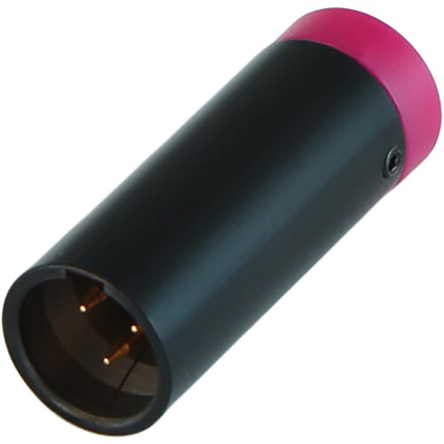 Cable Techniques Low-Profile Right-Angle Mini-XLR 3-Pin Male Connector with Adjustable Exit (Standard Outlet Purple Cap)