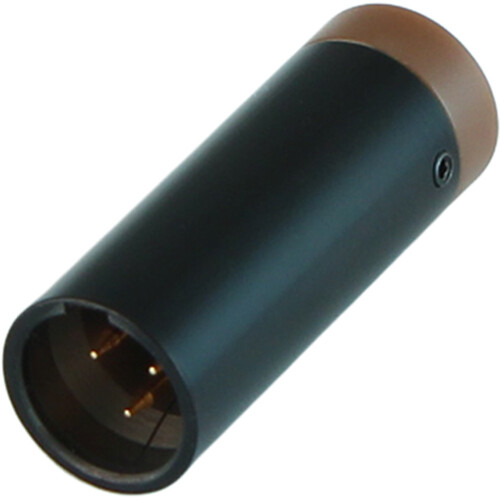 Cable Techniques Low-Profile Right-Angle Mini-XLR 3-Pin Male Connector with Adjustable Exit (Standard Outlet Brown Cap)
