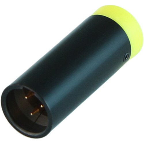 Cable Techniques Low-Profile Right-Angle Mini-XLR 3-Pin Male Connector with Adjustable Exit (Standard Outlet Yellow Cap)