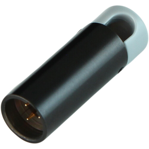 Cable Techniques Low-Profile Right-Angle Mini-XLR 3-Pin Male Connector with Adjustable Exit (Large Outlet Gray Cap)