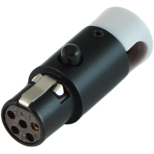 Cable Techniques LPS Low-Profile Right-Angle TA5F Female Connector (Multi-Position Outlet Large Gray Cap)