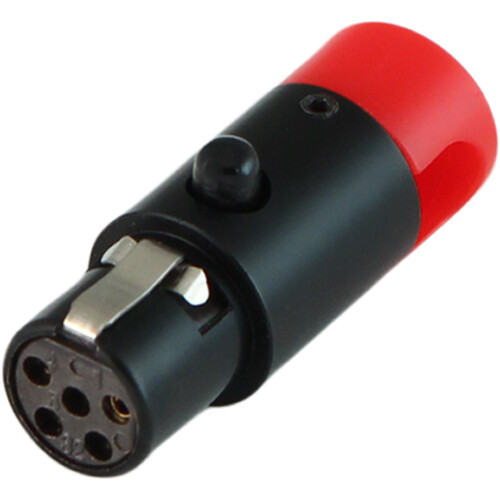 Cable Techniques LPS Low-Profile Right-Angle TA5F Female Connector (Multi-Position Outlet Large Red Cap)