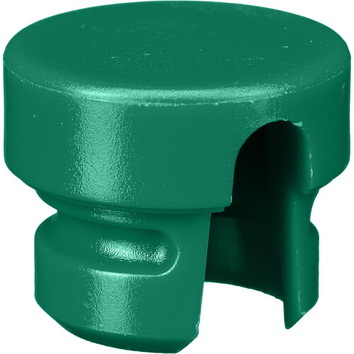 Cable Techniques Low-Profile Cap for Low-Profile XLR Connectors Outlet for up to 6.0mm OD Cable (Large Green)
