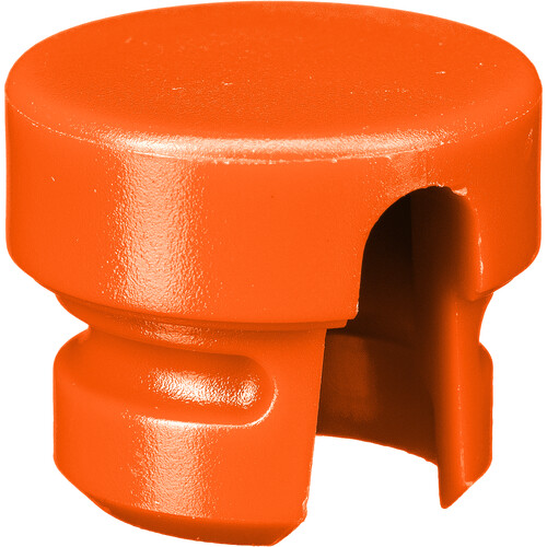 Cable Techniques Low-Profile Cap for Low-Profile XLR Connectors Outlet for up to 6.0mm OD Cable (Large Orange)