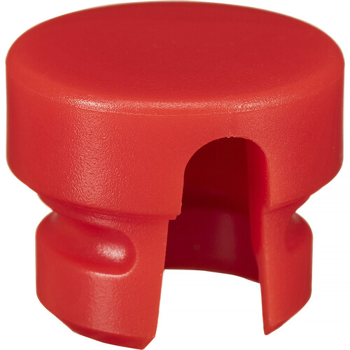 Cable Techniques Low-Profile Cap for Low-Profile XLR Connectors Outlet for up to 6.0mm OD Cable (Large Red)