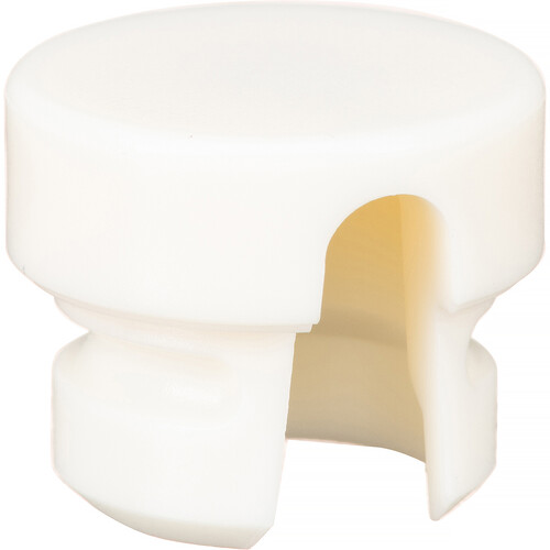 Cable Techniques Low-Profile Cap for Low-Profile XLR Connectors Outlet for up to 6.0mm OD Cable (Large White)