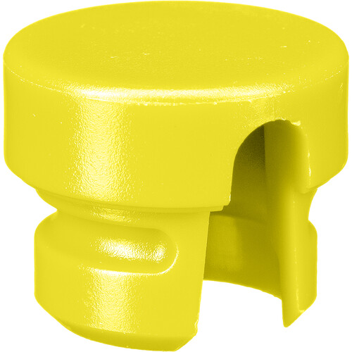Cable Techniques Low-Profile Cap for Low-Profile XLR Connectors Outlet for up to 6.0mm OD Cable (Large Yellow)