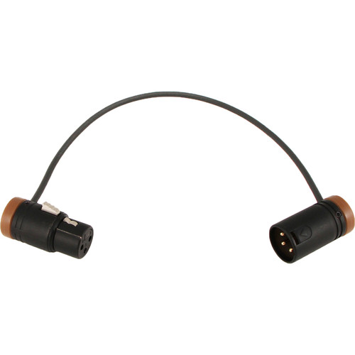 Cable Techniques Low-Profile 3-Pin XLR Female to 3-Pin XLR Male Adjustable-Angle Cable (Brown Caps 10