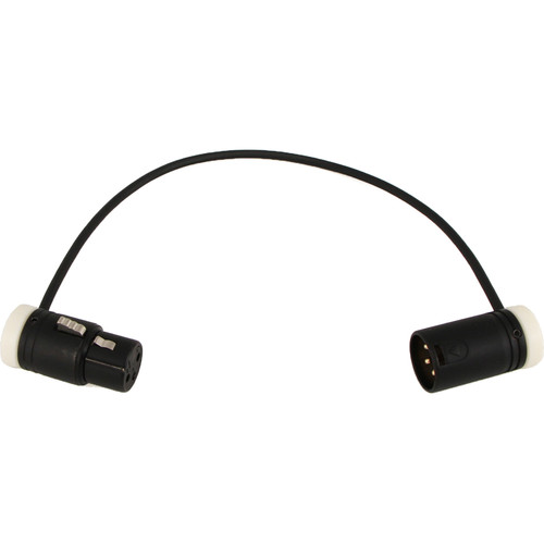 Cable Techniques Low-Profile 3-Pin XLR Female to 3-Pin XLR Male Adjustable-Angle Cable (White Caps 10
