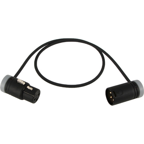Cable Techniques CT-LPXR-18A Low-Profile 3-Pin Adjustable Angle Cable (Gray Caps)