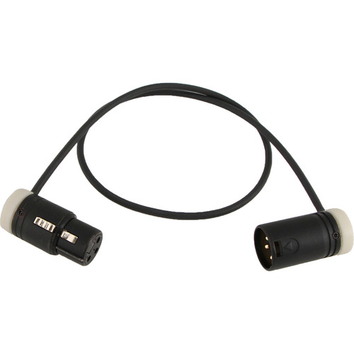 Cable Techniques Low-Profile 3-Pin XLR Female to 3-Pin XLR Male Adjustable-Angle Cable (White Caps 24