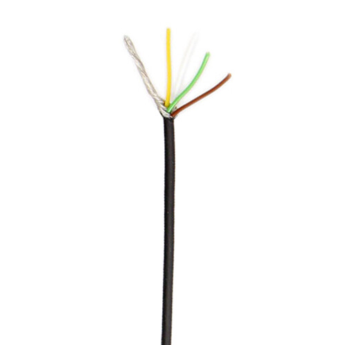 Cable Techniques CT-RAWCB-284-5 Premium Raw Cable for Low-Profile Connectors (Black 2.8mm OD 4 Conductors 16.4')