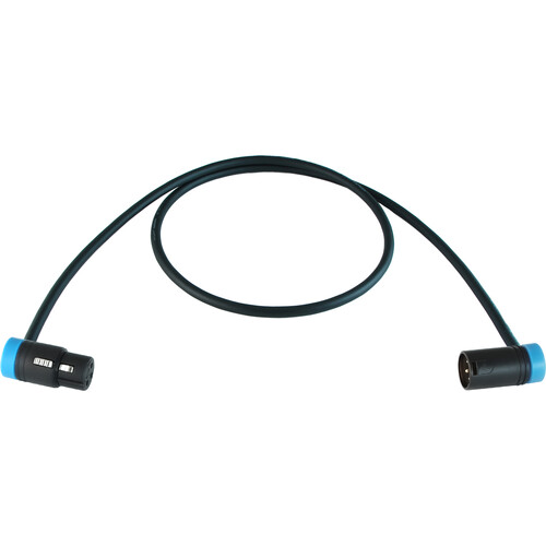 Cable Techniques Premium Mogami W2549 Cable with 3-Pin XLR Female to 3-Pin XLR Male Connectors (Blue Caps 3')