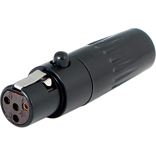 Cable Techniques TA4FL 4-Pin Female Mini-XLR Connector (Black 6mm Outlet)