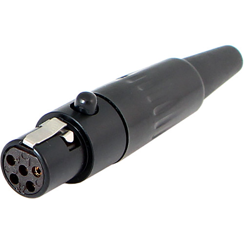 Cable Techniques TA5F 5-Pin Female Mini-XLR Connector (Black Standard Outlet)