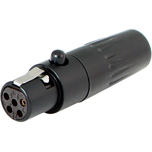 Cable Techniques TA5FL 5-Pin Female Mini-XLR Connector (Black 6mm Outlet)