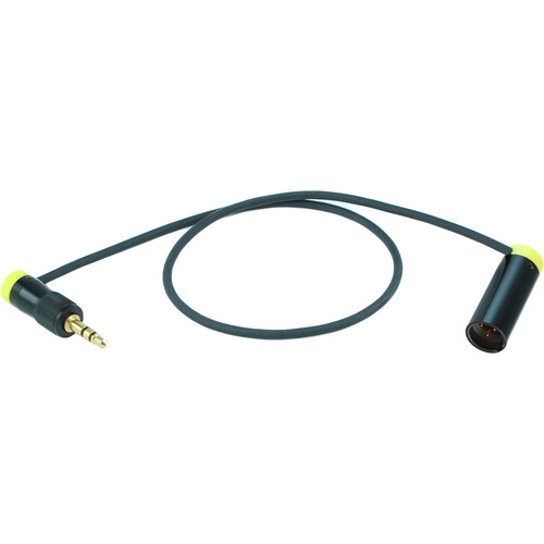 Cable Techniques Low-Profile Right-Angle 3.5mm TRS to Low-Profile Right-Angle TA3M Mini-XLR Cable for Sony (15