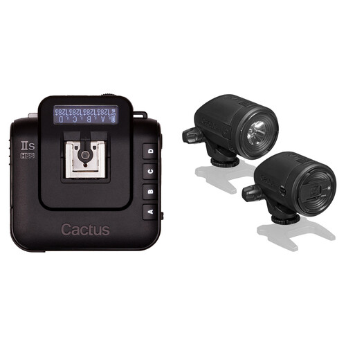 Cactus Wireless FlashTransceiver V6 IIs and LV5 Laser Trigger Kit for Sony MIS