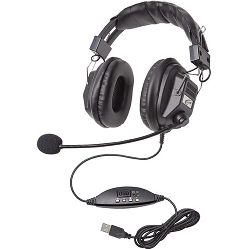 Califone 3068MUSB CT Stereo Over-Ear USB Headset with Boom Mic
