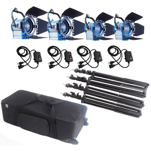 CAME-TV Fresnel Tungsten Video Spotlight Four-Light Kit