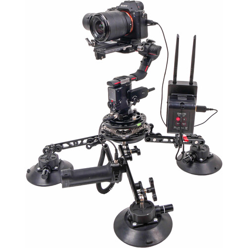 CAME-TV 4-Arm Suction Cup Mount Kit with RS 2 Power Adapter