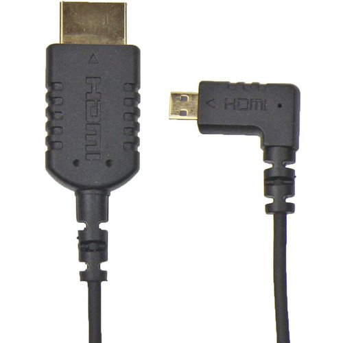 Camera Motion Research UFAR90D15 Thin Right-Angle Micro-HDMI to HDMI Cable (15