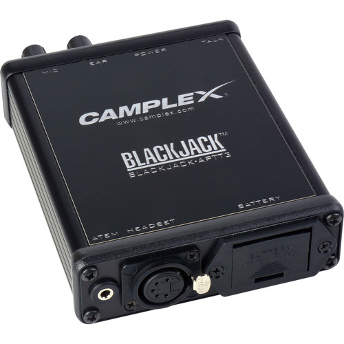 Camplex Push-to-Talk Belt-Clip Active Headset Adapter for Blackmagic ATEM Camera Converter (5-Pin XLR Female)