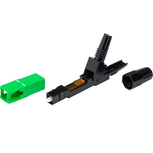 Camplex Quick Assembly Single Mode Connector (SC-APC Green 5-Pack)