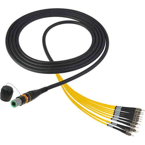 Camplex opticalCON MTP Male to ST Single-Mode 12-Channel Breakout Cable (10')