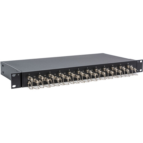 Camplex ST-to-ST Single Mode Simplex Fiber Optic Feedthru Rackmount Cabinet (1 RU 24-Port )