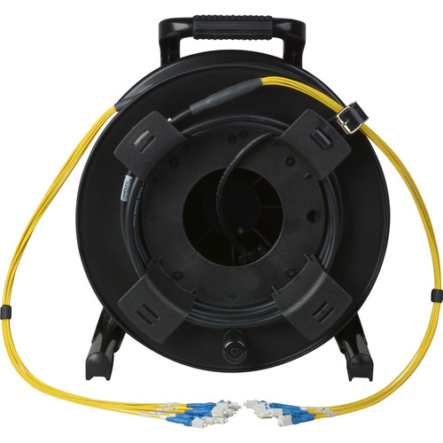 Camplex 8-Channel Fiber Optic Tactical Cable Reel with LC Connectors (1250')