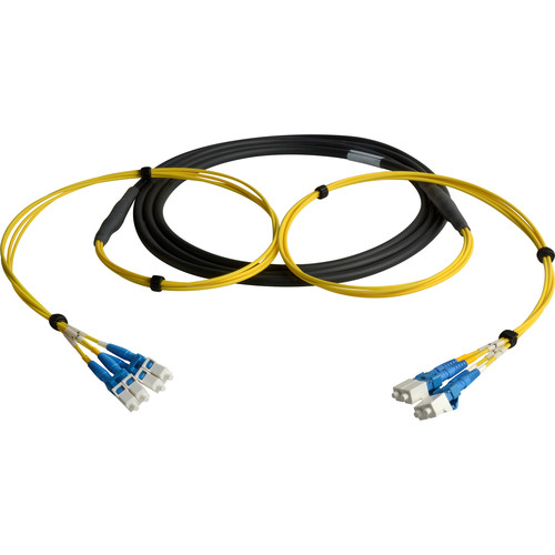 Camplex Four-Channel LC Single-Mode Fiber Optic Tactical Snake (250')