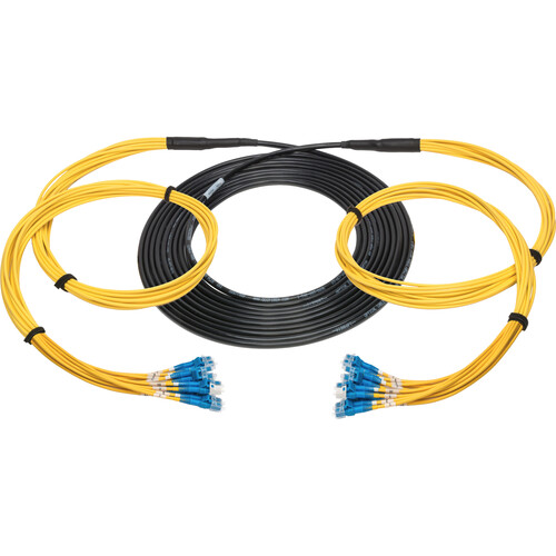Camplex 12-Channel ST Single Mode Fiber Optic Tactical Snake (25')