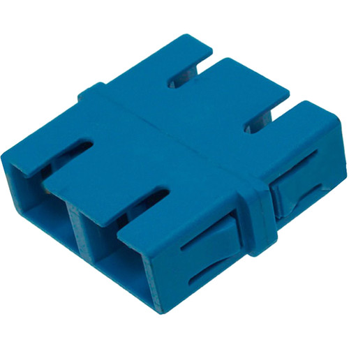 Camplex Flangeless SC to SC Single Mode Duplex Fiber Optic Coupler Adapter (Blue 25-Pack)