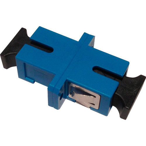 Camplex Single-Mode Simplex SC to SC Fiber Adapter with Zirconia Sleeve and Plastic Flange (25)