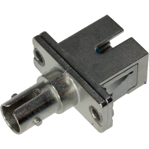 Camplex ST to SC Simplex Single Mode and Multi-Mode Couplers with Flange Ceramic Sleeve & Metal Body (25)