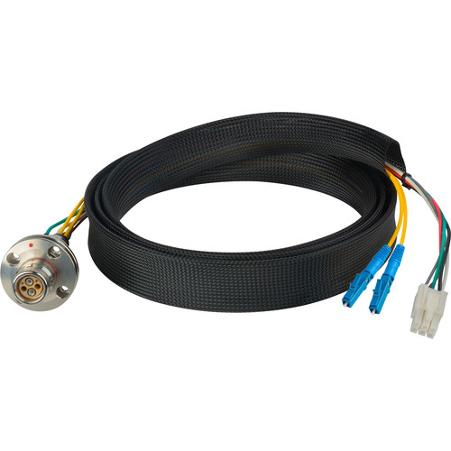 Camplex FCS015A-FR Hybrid Fiber Optic Receptacle Breakout Cable SMPTE/ARIB with LC Female Connector (1')