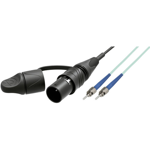 Camplex 2-Ch opticalCON DUO LITE to 2 ST Multi-Mode Fiber Tactical Patch Cable (3')