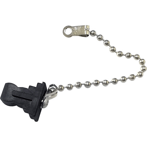 Camplex SC Fiber Connector Dust Cap with Metal Chain for Chassis (25-Pack)